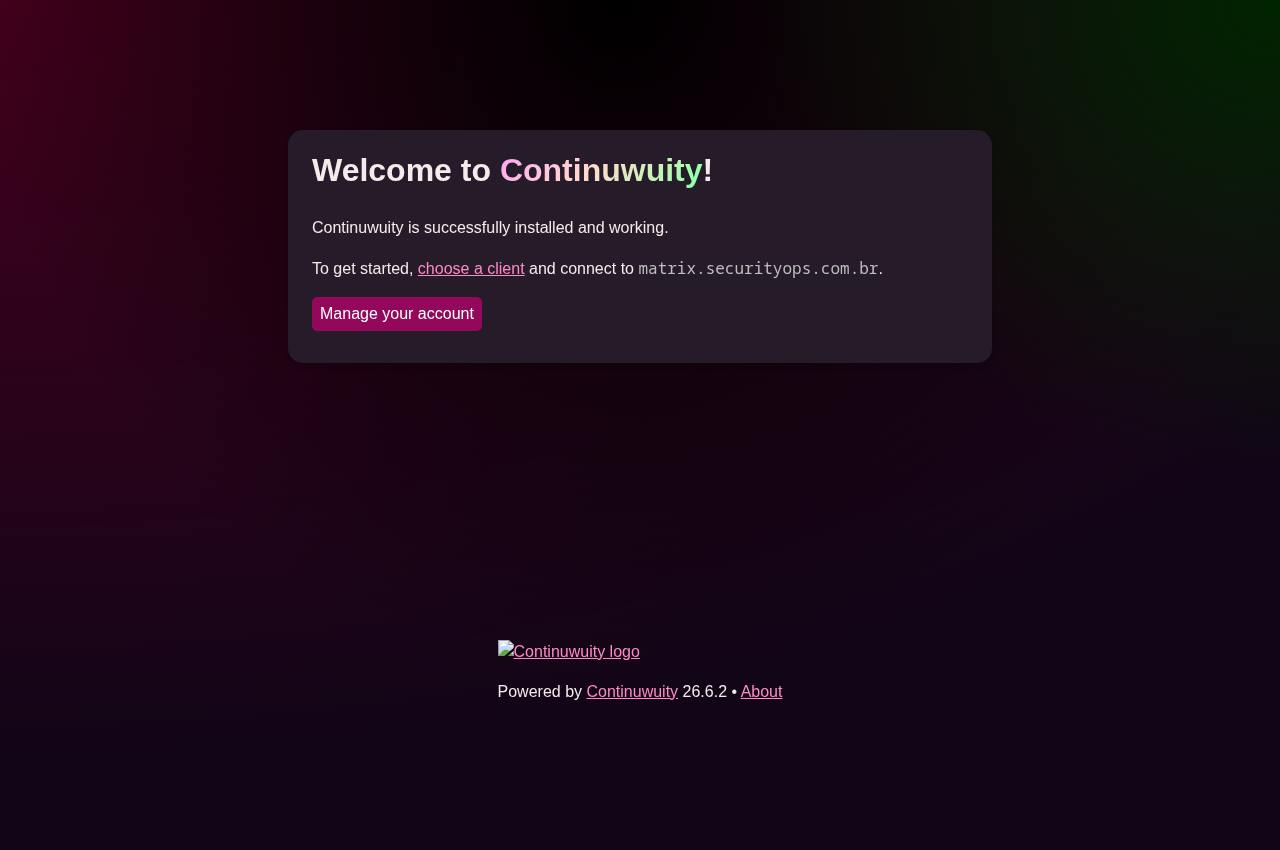 Matrix · securityops.com.br — Public screenshot, signed out · 2026-09-06 15:16 UTC