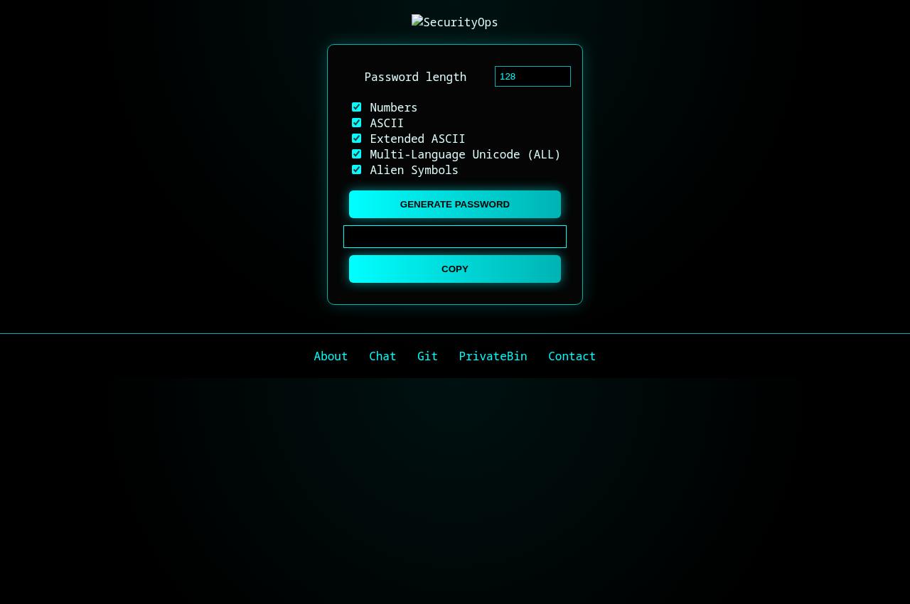 BRUTE Password Generator — Public screenshot, signed out · 2026-09-06 15:17 UTC