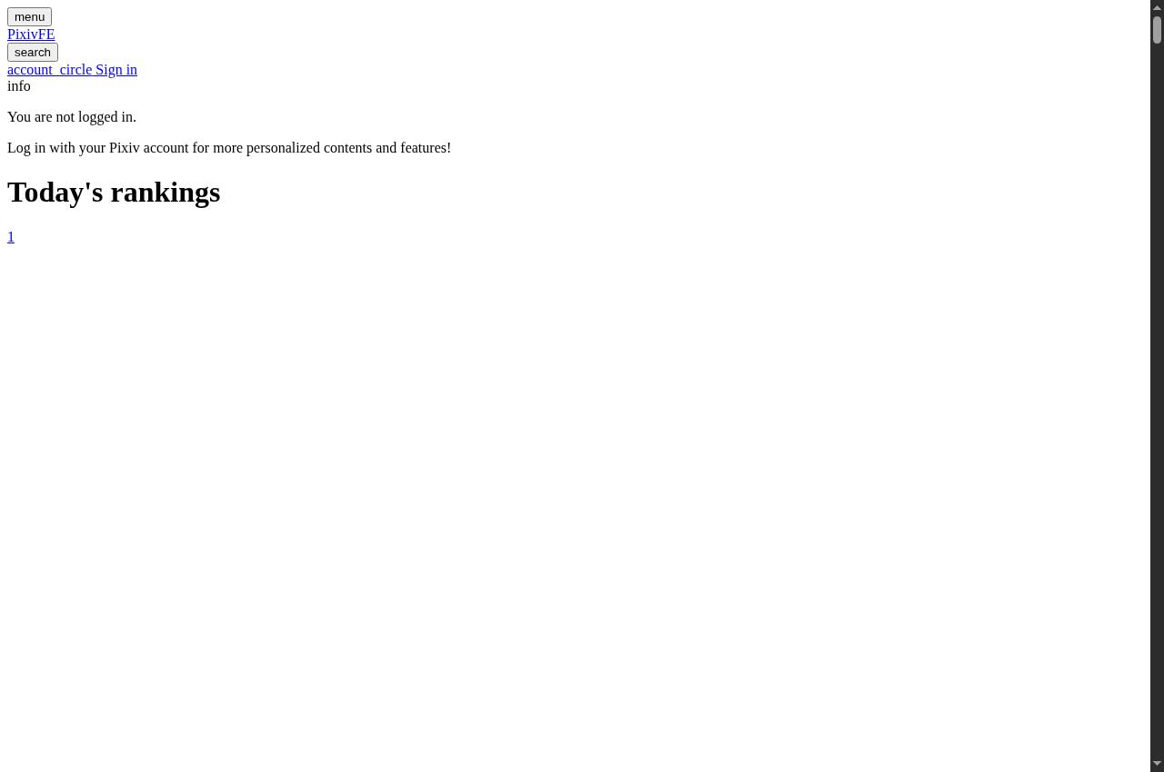 PixivFE — Public screenshot, signed out · 2026-09-06 15:15 UTC