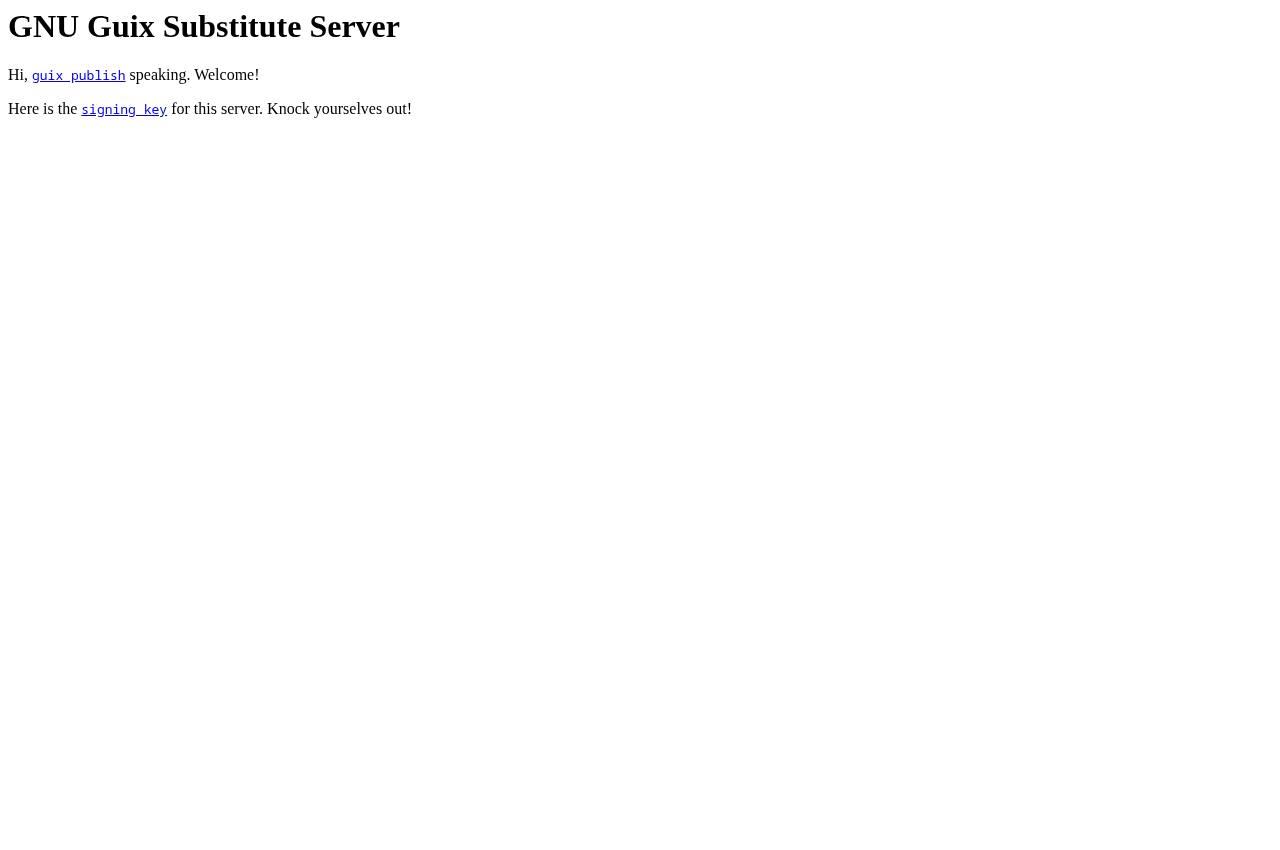 Guix substitutes — Public screenshot, signed out · 2026-09-06 15:17 UTC