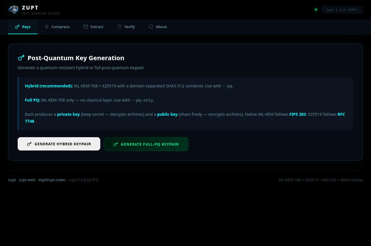 ZUPT Web — Public screenshot, signed out · 2026-09-06 15:17 UTC