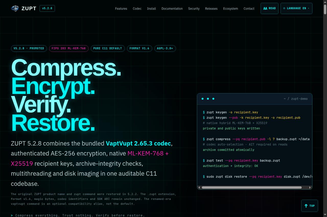ZUPT — Public screenshot, signed out · 2026-09-06 15:17 UTC